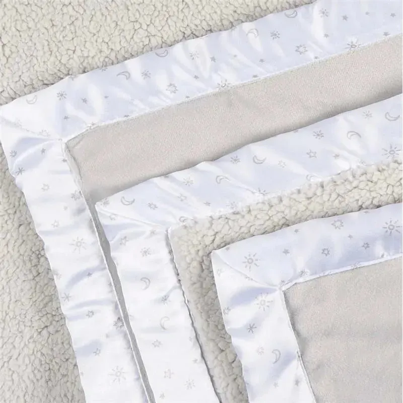 Gerber Bedding - 1Pk 2Ply Plush Blanket, Neutral Celestial - Image 5