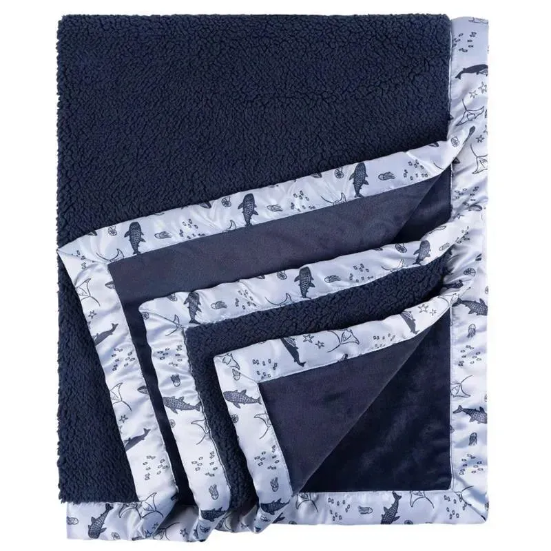 Gerber Bedding - 1Pk 2Ply Plush Blanket, Whale