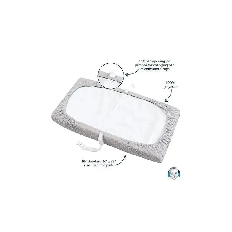 Gerber Baby Girls Dotted Pink Changing Pad Cover - Image 3