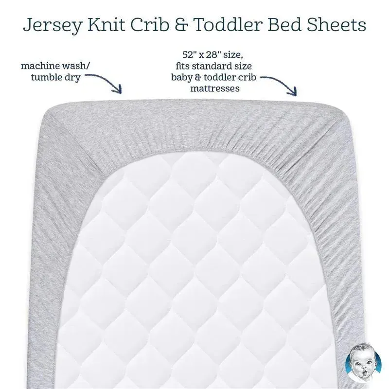 Gerber Bedding - 1Pk Fitted Baby Crib Sheet - Boy Safari - Image 2