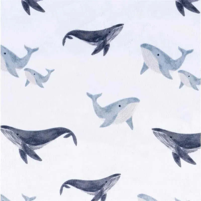 Gerber Bedding 24 - 1Pk 2Ply Plush Blanket - Whale - Image 5