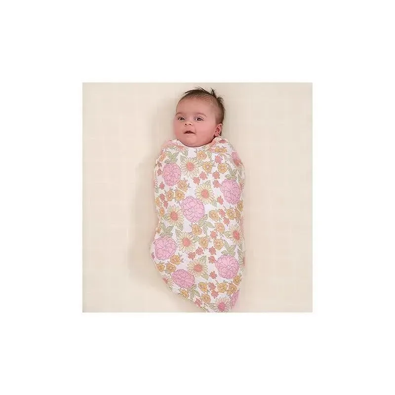 Gerber Bedding - 2Pk Muslins Blanket, Girl Retro Floral - Image 2