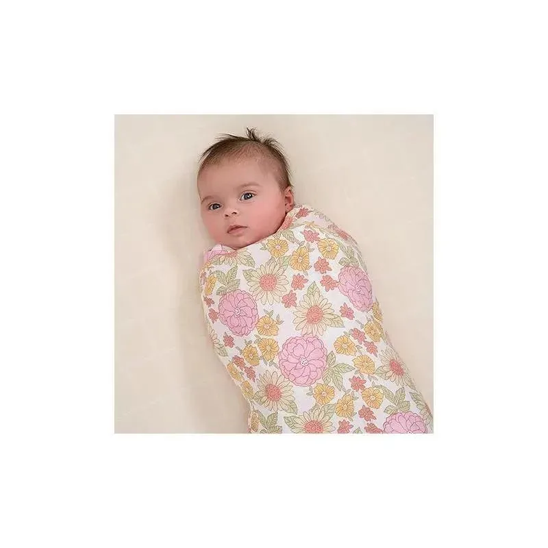 Gerber Bedding - 2Pk Muslins Blanket, Girl Retro Floral - Image 5