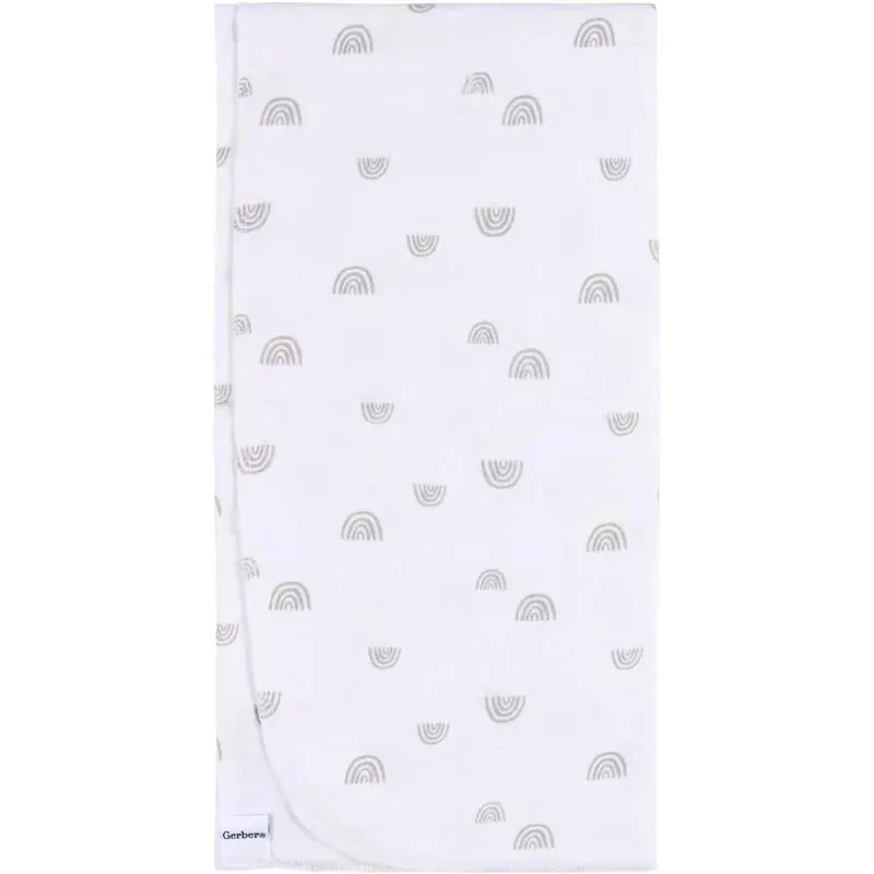 Gerber Bedding - 4Pk Flannel Blanke, Boho Rainbow - Image 2