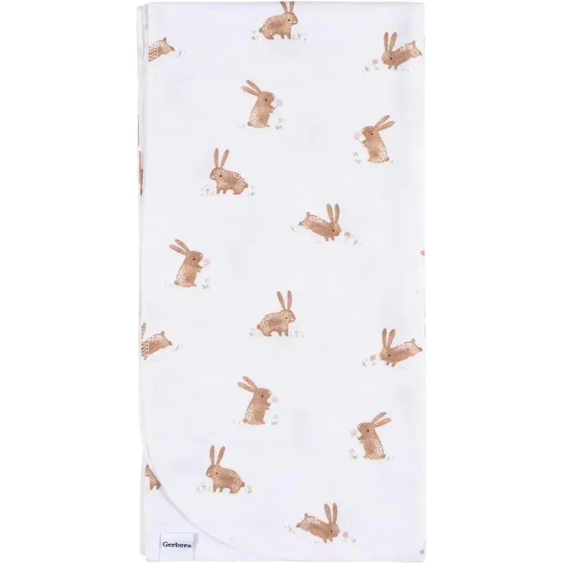 Gerber Bedding - 4Pk Flannels, Girl Retro Floral - Image 6