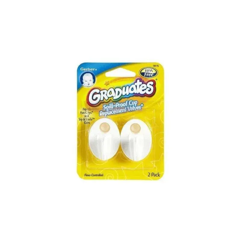 Gerber Graduates Spill-Proof Cup Standard Replacement Valve 2-Pack