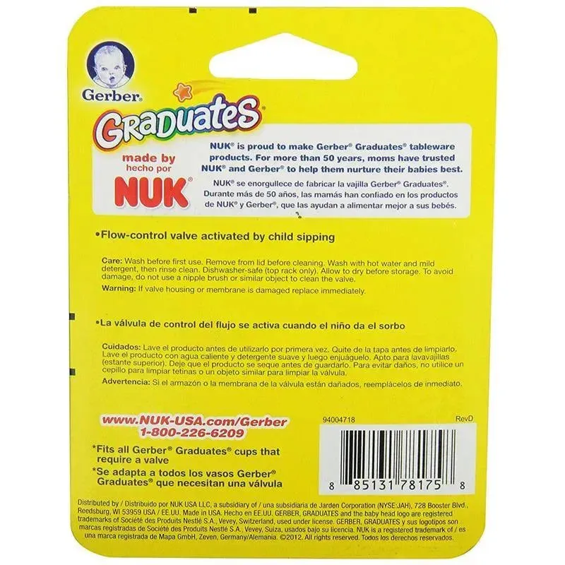 Gerber Graduates Spill-Proof Cup Standard Replacement Valve 2-Pack - Image 2