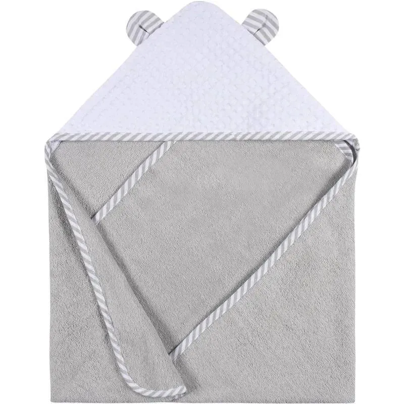 Gerber - Hooded Towel And Washcloth Mitt Set, Boy Bear - Image 5