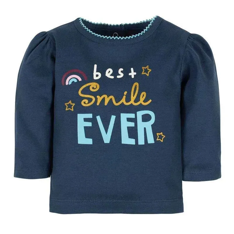 Gerber Sleeve Shirt & Tutu For Newborn Baby Girl, Best Smile Ever - Image 2