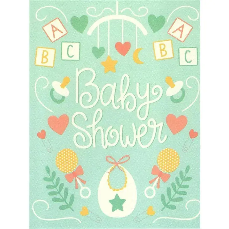 Gina B Designs - Baby Shower Greeting Card for Mother to Be, New Parents, Future Mamas, etc.