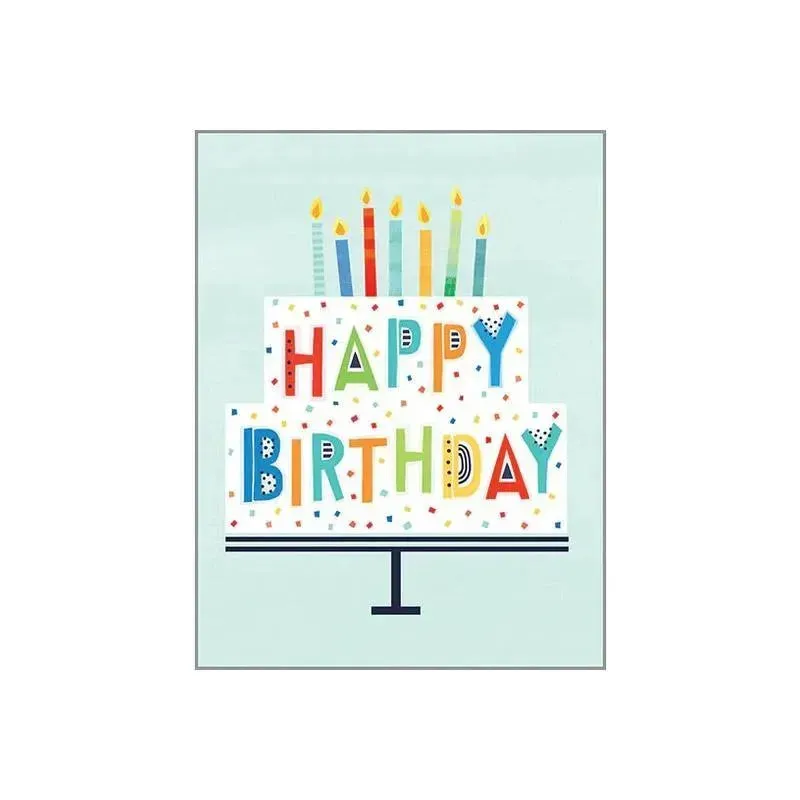 Gina B Designs - Birthday Greetings Card, Dot Cake