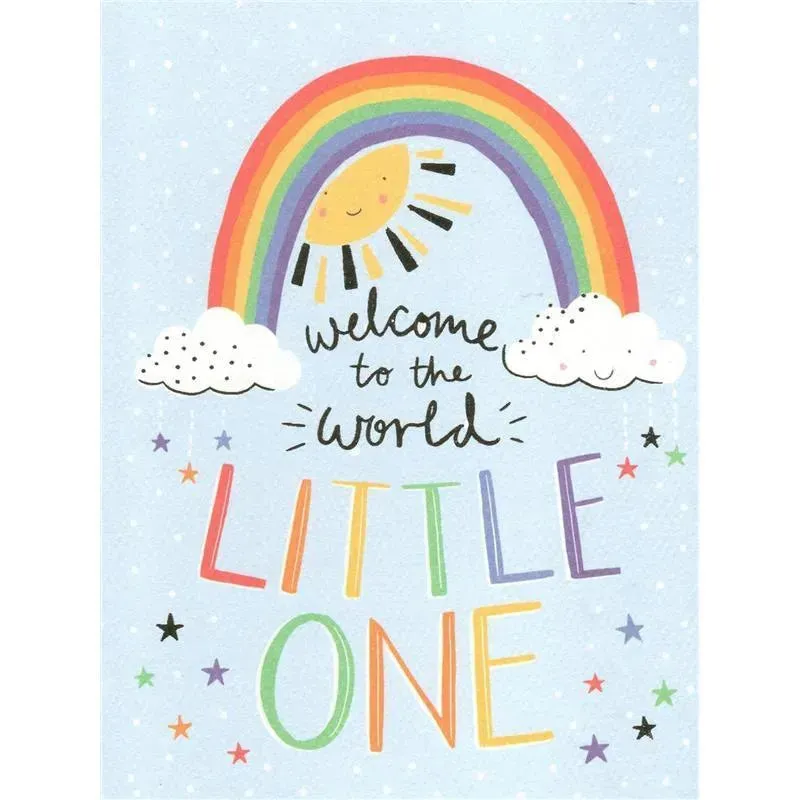 Gina B Designs - Welcome to the World Little One New Baby Greeting Card