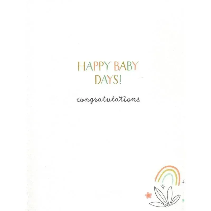 Gina B Designs - Zoo Themed New Baby Greeting Card, Welcome Little One - Image 2