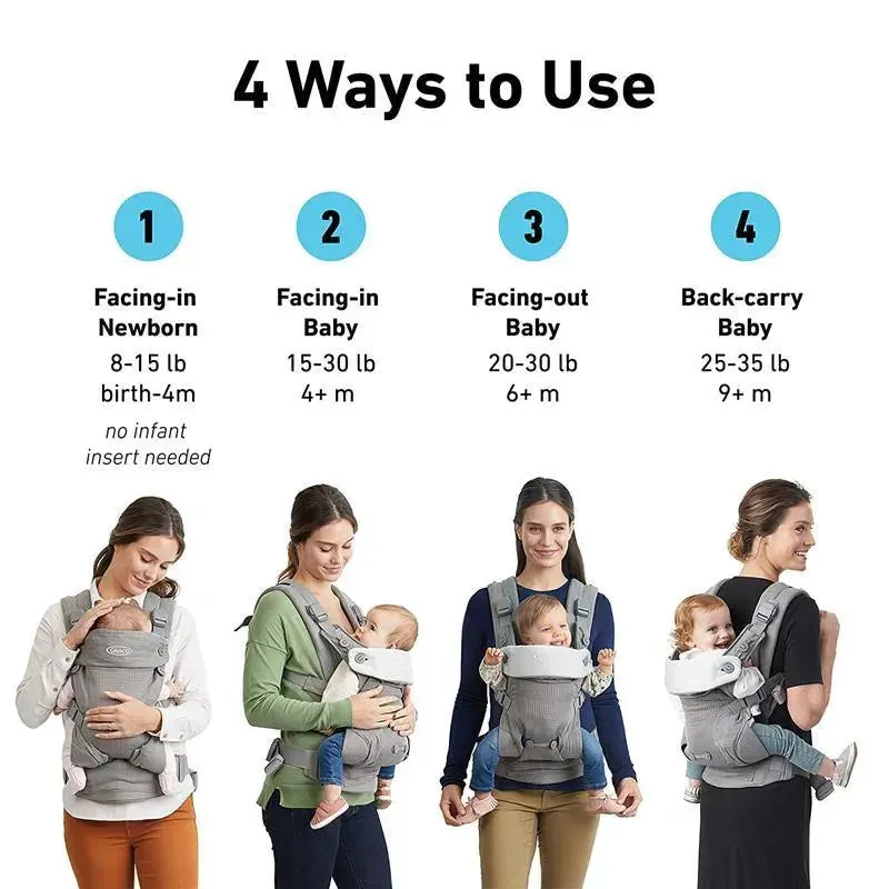 Graco - Cradle Me 4-in-1 Baby Carrier, Grey - Image 8