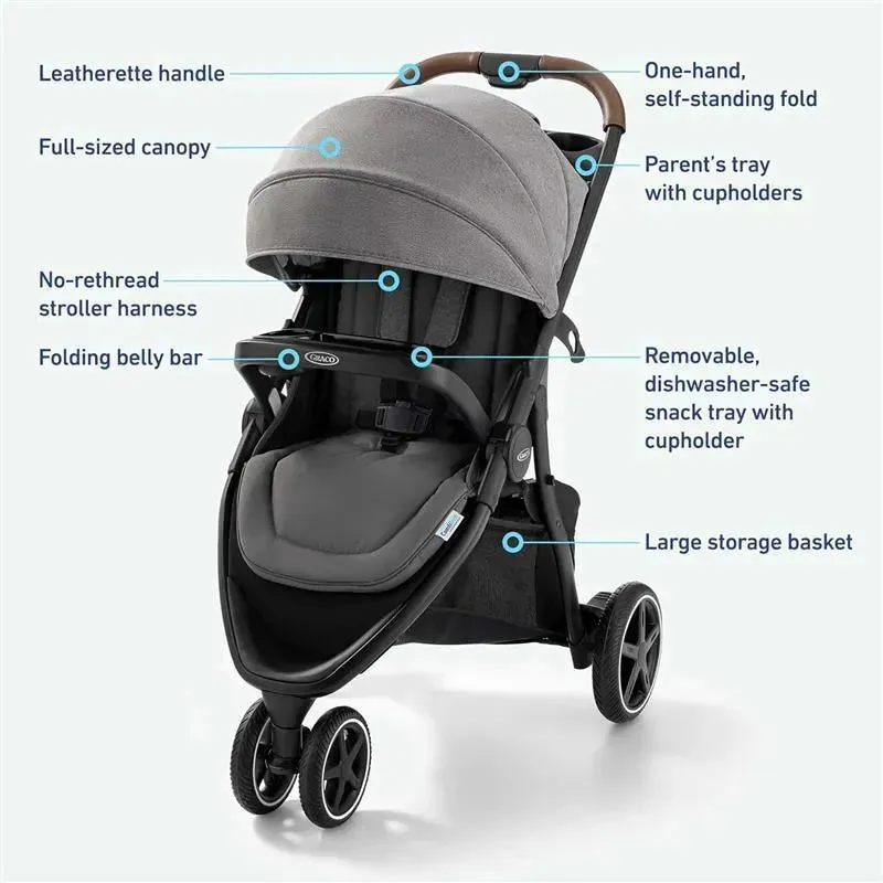 Graco - Outpace LX All-Terrain Travel System, Stroller Car Seat Combo - Image 6