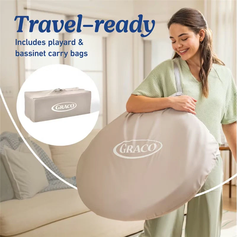 Graco Pack 'n Play Travel Dome Lux Playard, Linden - Image 7