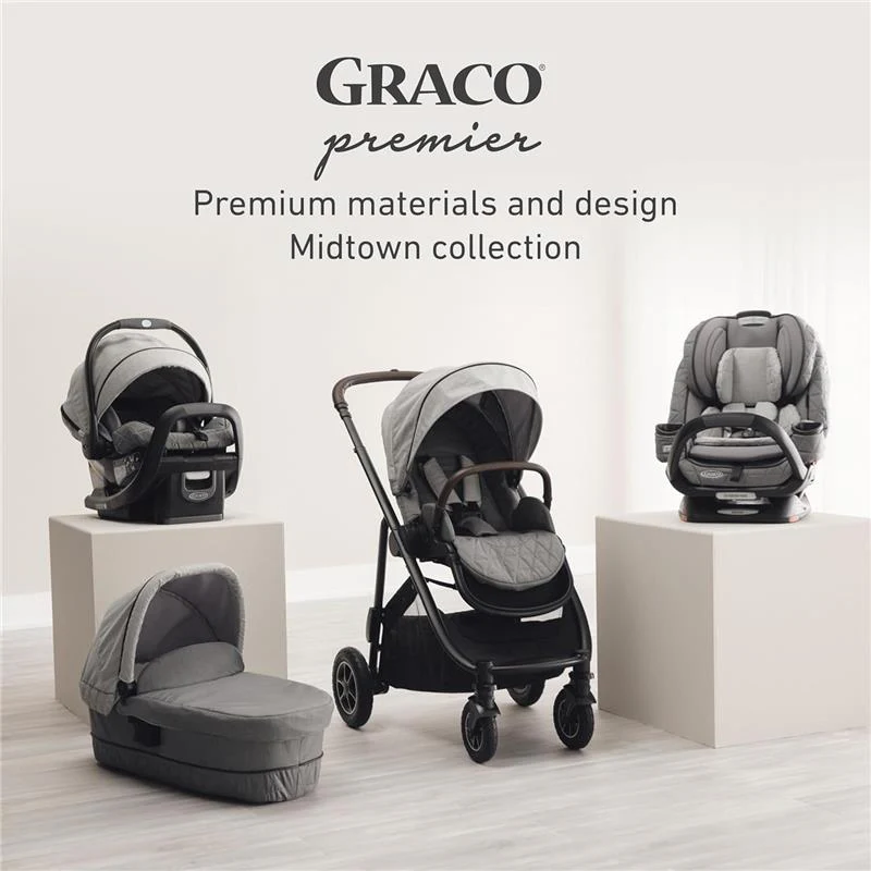 Graco - Premier 4Ever DLX Extend2Fit SnugLock 4-in-1 Car Seat Featuring Anti-Rebound Bar, Midtown - Image 7