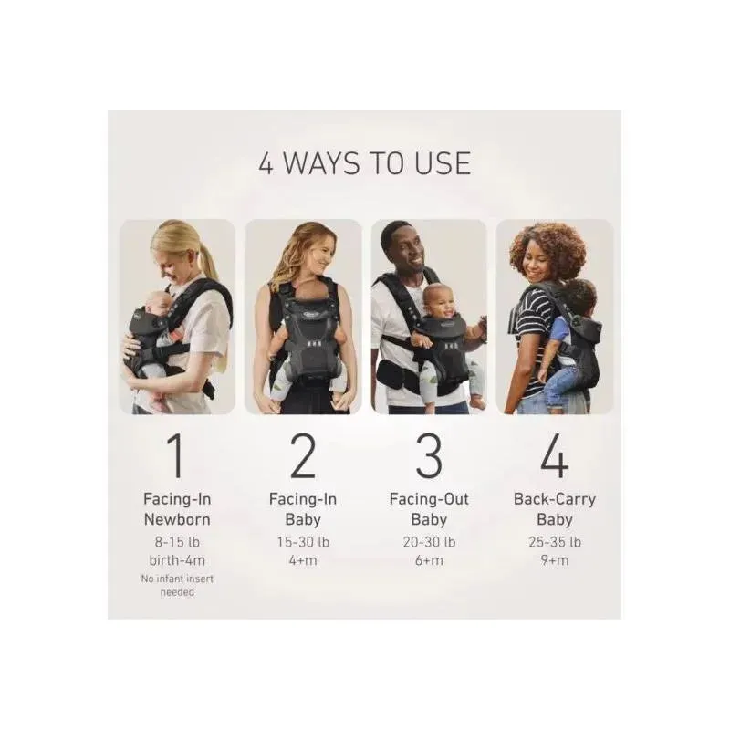 Graco - Premier Cradle Me Air 4-in-1 Baby Carrier, Onyx Black - Image 4
