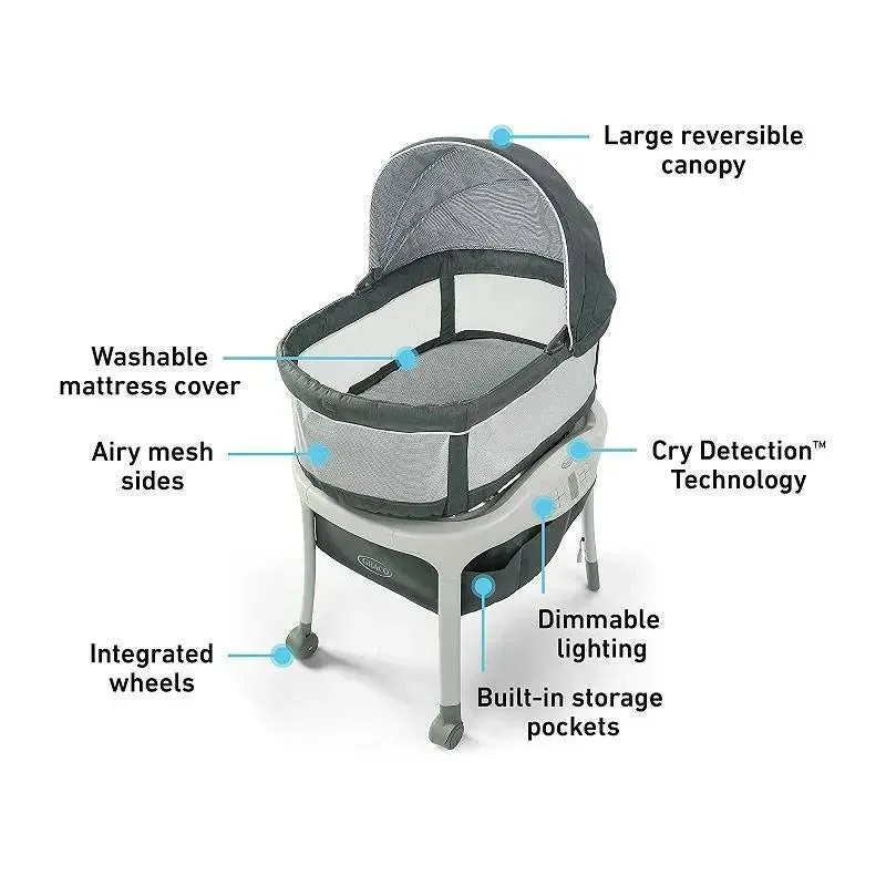 Graco Sense2Snooze Bassinet With Cry Detection - Ellison - Image 6