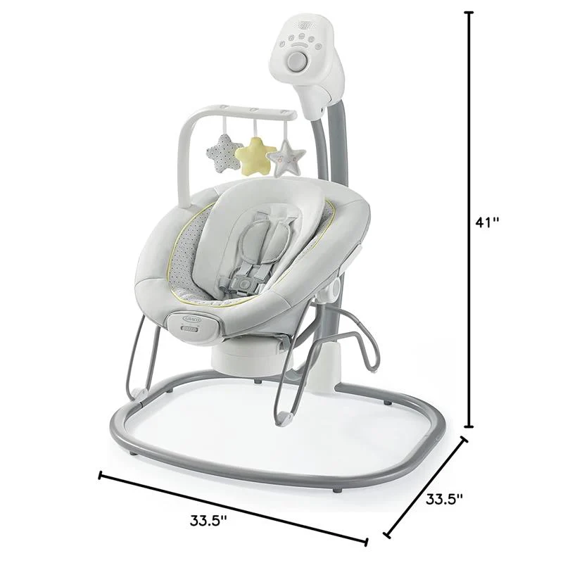 Graco Sway2Me Portable Baby Swing and Bouncer Seat with Music, Watson - Image 7