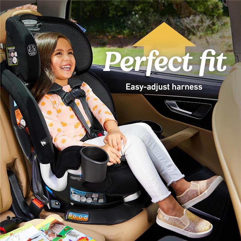 Graco Turn2Me 3-in-1 Rotating Convertible Car Seat, Lilac Mod - Image 4