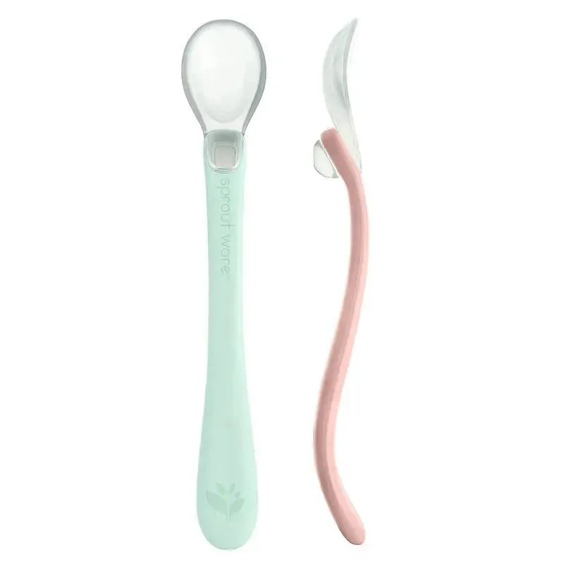 Green Sprouts - 2Pk Silicone & Sprout Ware, Light Sage/Light Grapefruit - Image 2