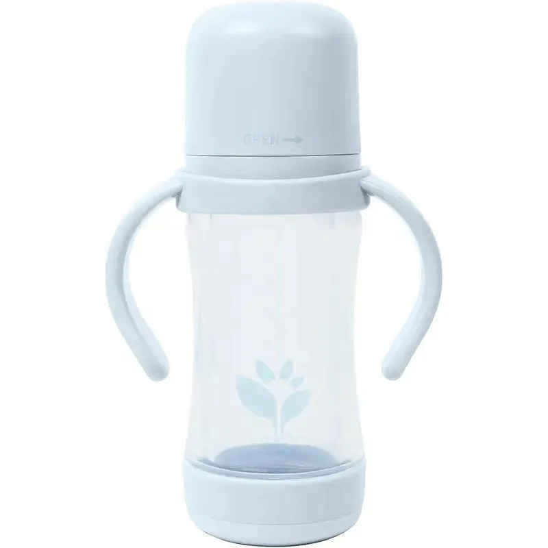 Green Sprouts - 5 Oz Glass & Sprout Ware Sip & Straw, Light Blueberry - Image 2