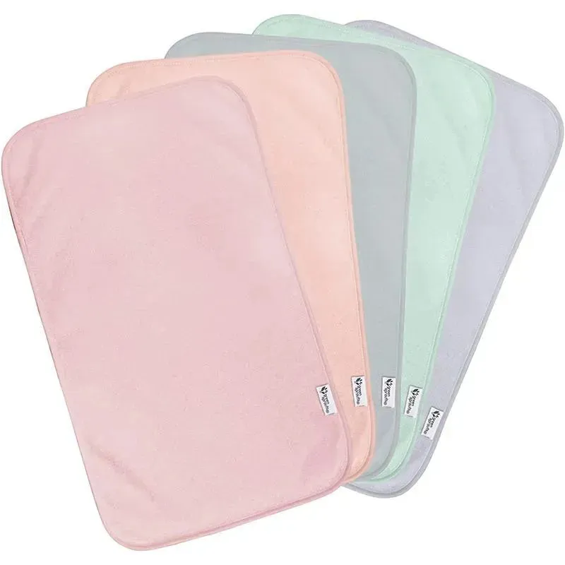 Green Sprouts - 5Pk Stay-Dry Burp Pads, Rose