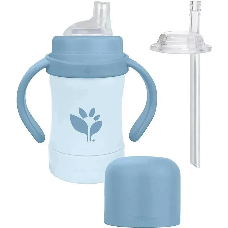Green Sprouts - 6 Oz Sprout Ware Sip & Straw, Blueberry