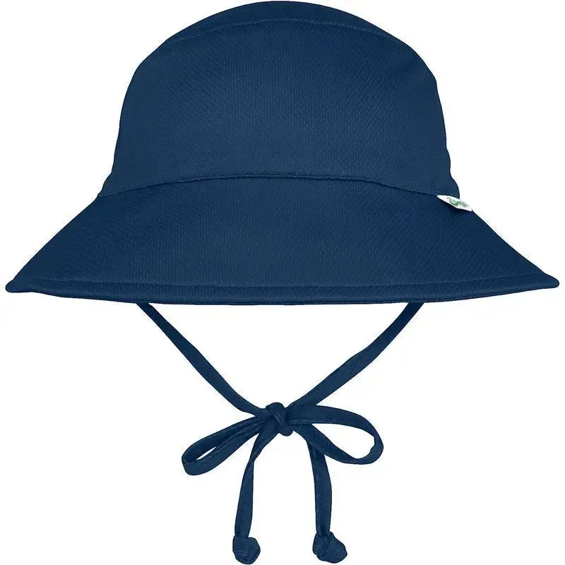 Green Sprouts - Baby Breathable Swim & Sun Bucket Hat, Navy