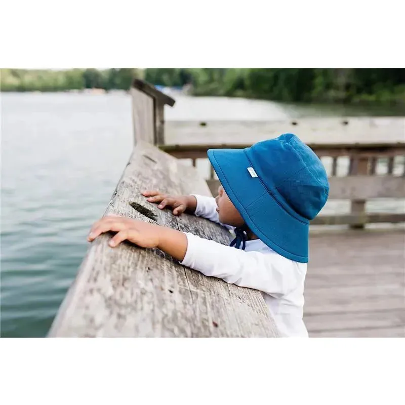 Green Sprouts - Baby Breathable Swim & Sun Bucket Hat, Navy - Image 2