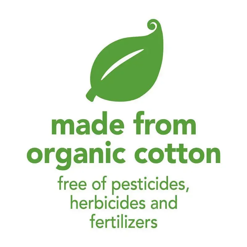 Green Sprouts Girls' 5-Pack Organic Cotton Muslin Bibs - Image 2