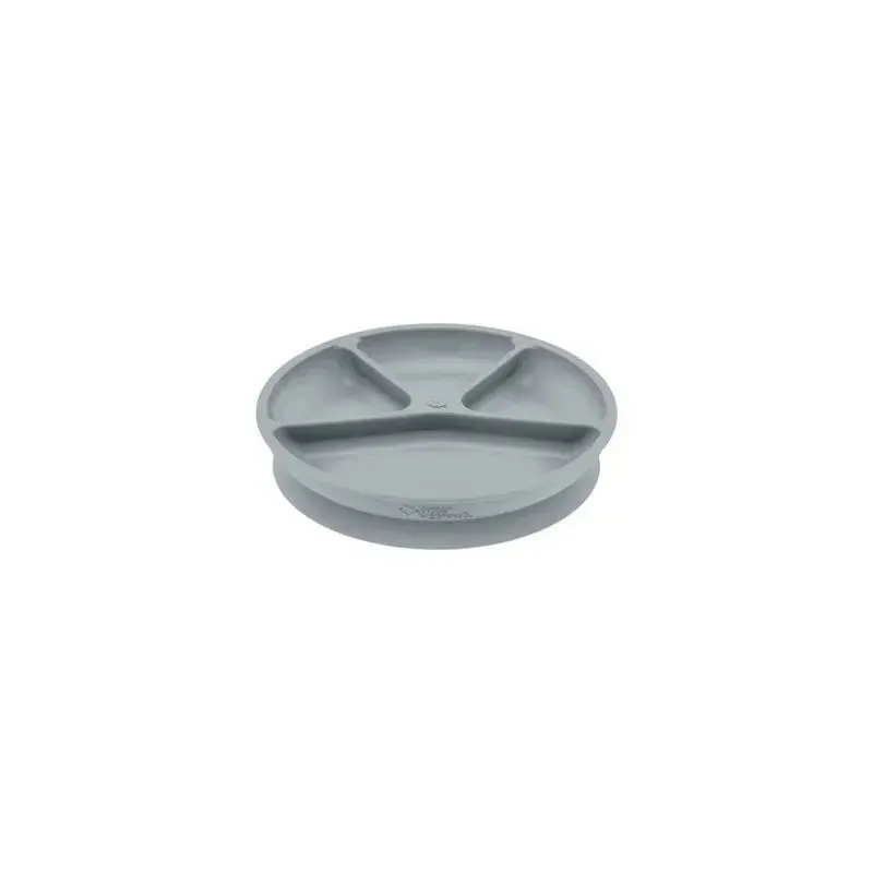 Green Sprouts - Learning Silicone Plate, Gray