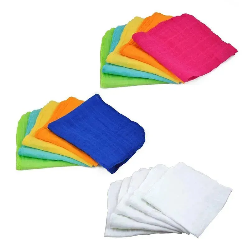 Green Sprouts Organic Cotton Muslin Face Cloths 5Pk - Image 3