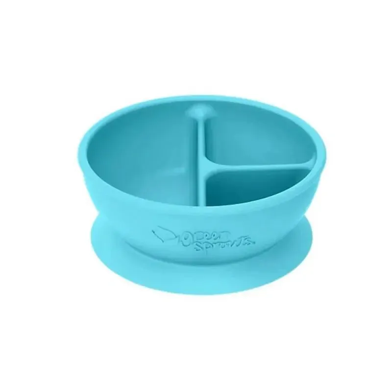 Green Sprouts - Silicone Learning Bowl, Aqua