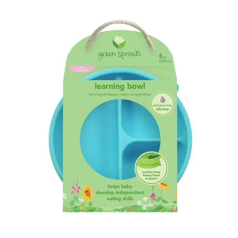 Green Sprouts Silicone Learning Bowl, Navy - Image 5