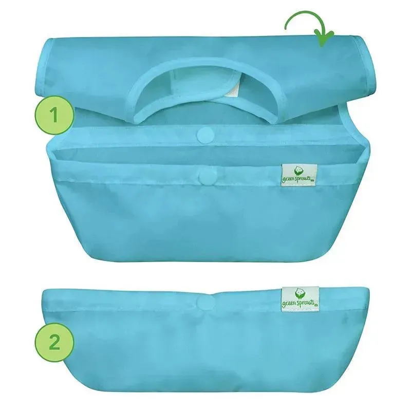 Green Sprouts Snap & Go Easy-Wear Bib 3-Pack Set, Green Safari - Image 2
