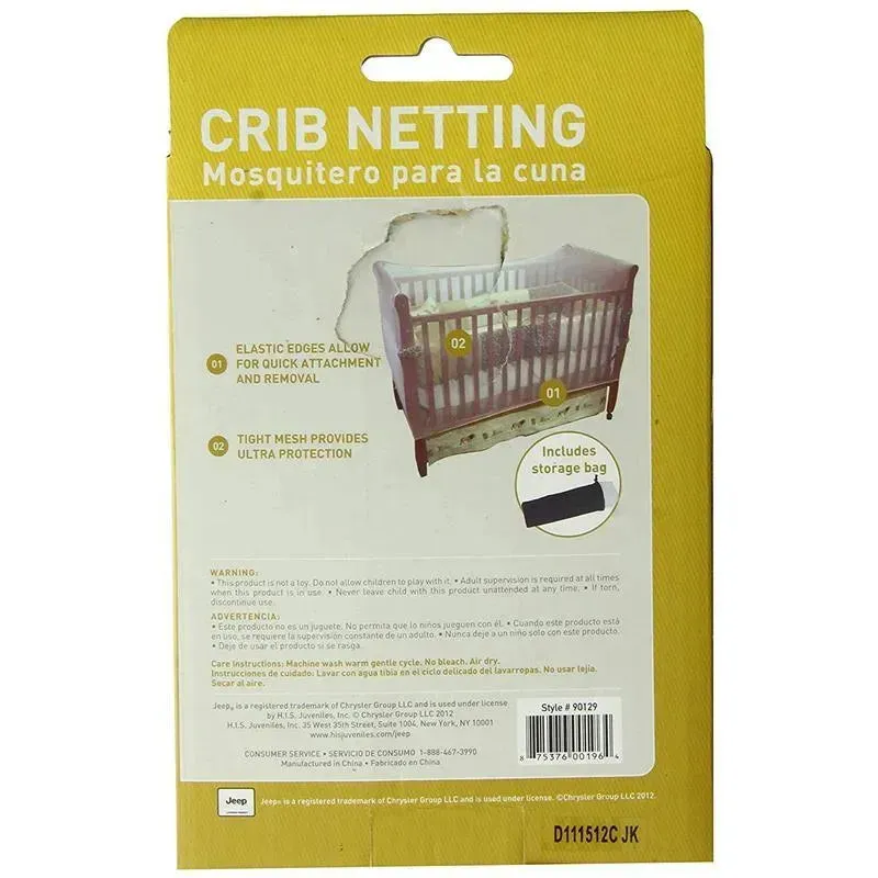 H.I.S. Juveniles - Jeep Crib Universal Size Crib Mosquito Net, White - Image 3