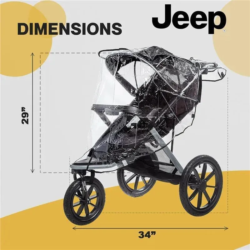 H.I.S. Juveniles - Jeep Jogging Stroller Weather Shield, Universal Size - Image 5