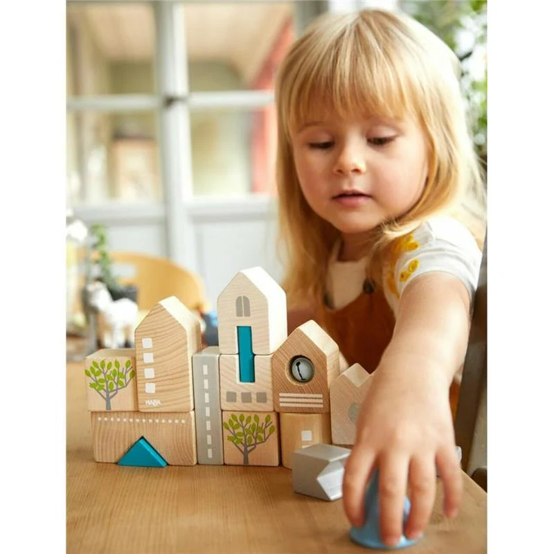 Haba - Bad Rodach 18 Piece Wooden Building Blocks - Image 4