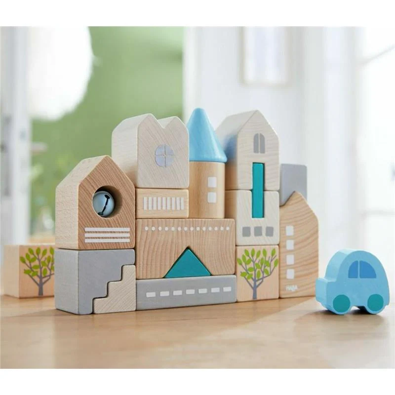 Haba - Bad Rodach 18 Piece Wooden Building Blocks - Image 5