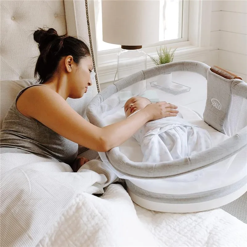 Halo - Innovations BassiNest Swivel Sleeper Luxe, Dove Gray Tweed - Image 4