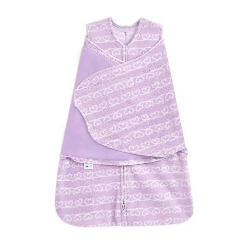 Halo Sleepsack Swaddle Heartline Micro-Fleece - Small - Image 4