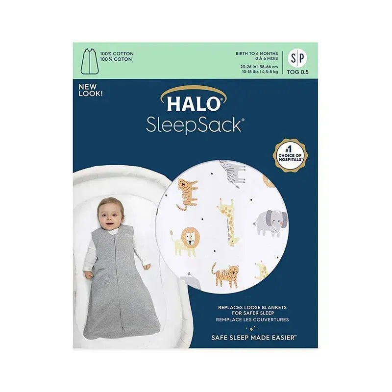 Halo - Innovations SleepSack 100% Cotton Wearable Blanket, Jungle - Image 2