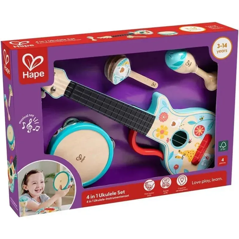 Hape - 4 in 1 Kids Instrument Set - Image 6