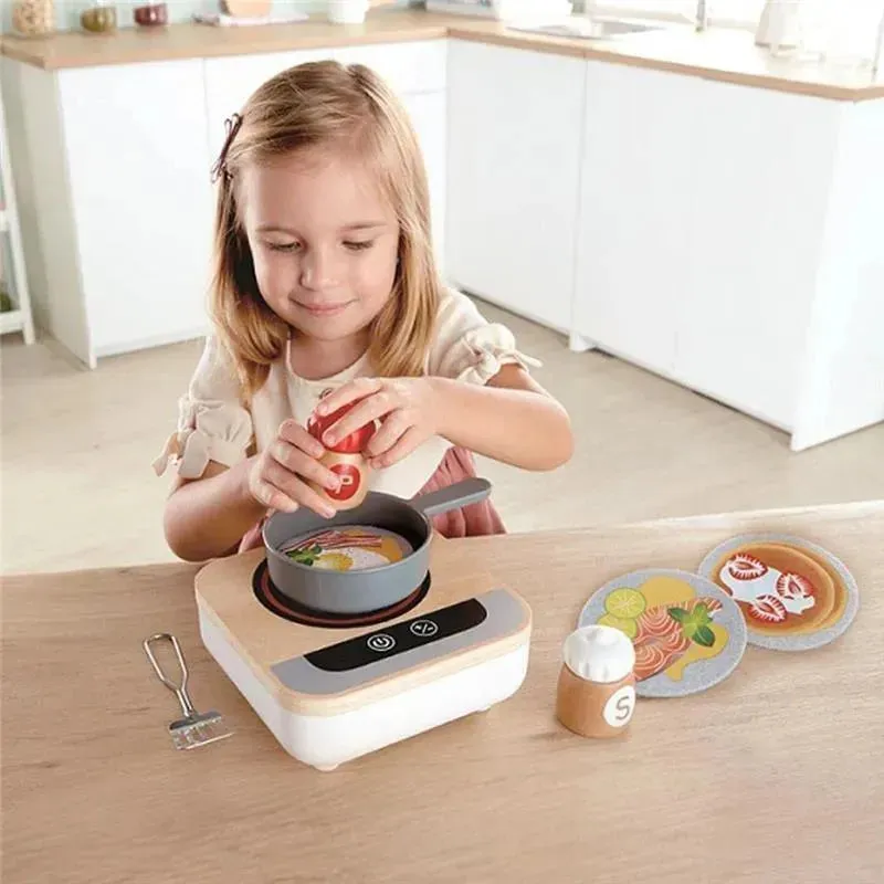 Hape - Fun Fan Fryer, Wooden Tabletop Stove with Fan - Image 5
