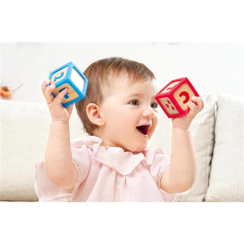 Hape - Grip-N-Stack Silicone & Wood Blocks - Image 4