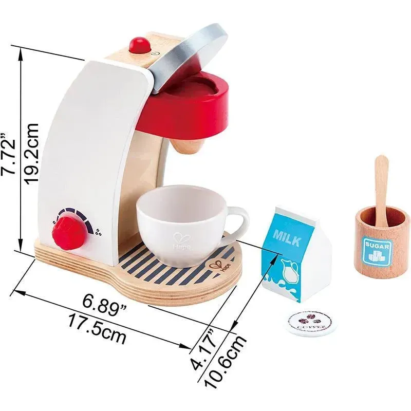 Hape - My Coffee Machine Wooden Play Kitchen Set - Image 2