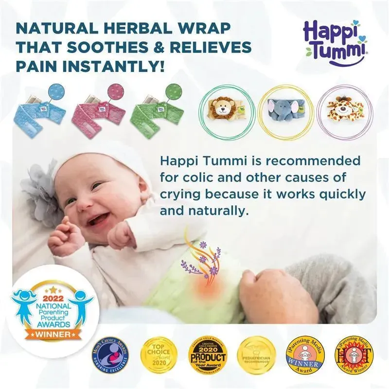 Happi Tummi - Pink Colic & Gas Relief Aromatherapy Wrap for Babies - Image 2