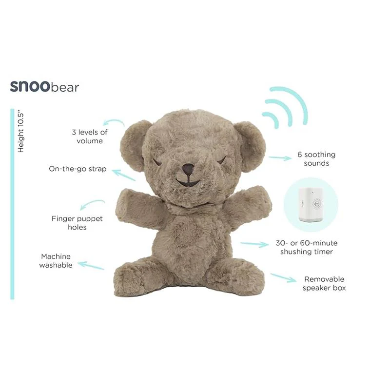 Happiest Baby - Snoobear White Noise Machine Plush Baby Sleep Soother